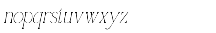 Qellia Light Oblique Font LOWERCASE