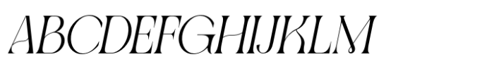 Qellia Medium Oblique Font UPPERCASE
