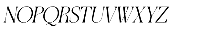 Qellia Medium Oblique Font UPPERCASE