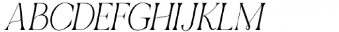 Qellia Oblique Font UPPERCASE