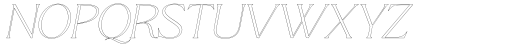 Qene G Outline Italic Font LOWERCASE