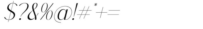 Qenliago Italic Font OTHER CHARS