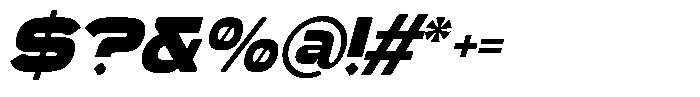 Qepho Modern Italic Font OTHER CHARS