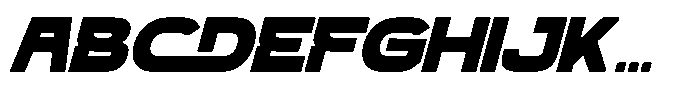 Qepho Modern Italic Font UPPERCASE