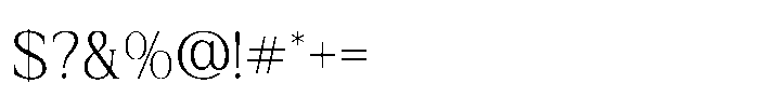 Qestrafin Regular Font OTHER CHARS