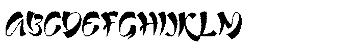 Qetta Distort Font UPPERCASE