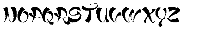 Qetta Distort Font UPPERCASE