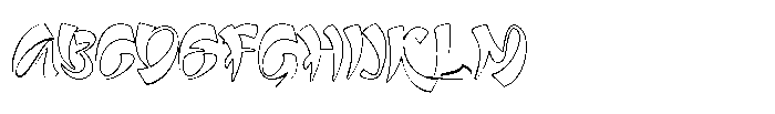 Qetta Outline Font UPPERCASE