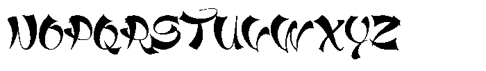 Qetta Regular Tsani Font UPPERCASE