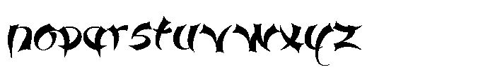 Qetta Regular Tsani Font LOWERCASE