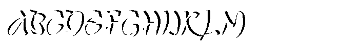 Qetta Shadow 2 Font UPPERCASE