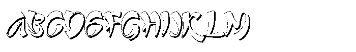 Qetta Shadow Font UPPERCASE