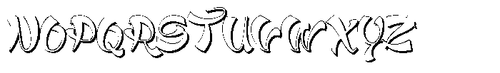 Qetta Shadow Font UPPERCASE