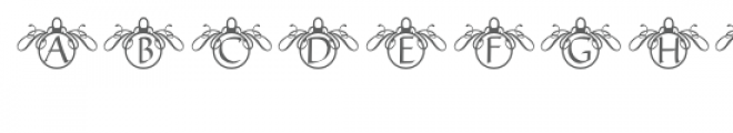 qfd ball ornament monogram font Font UPPERCASE