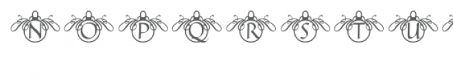 qfd ball ornament monogram font Font UPPERCASE