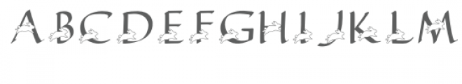 qfd bunny hop monogram font Font UPPERCASE