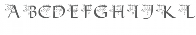 qfd dangling hearts monogram font Font LOWERCASE