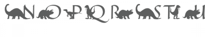 qfd dinosaur monogram font Font UPPERCASE