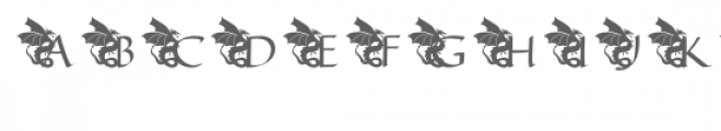 qfd dragon monogram font Font LOWERCASE