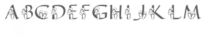 qfd flip flop monogram font Font LOWERCASE