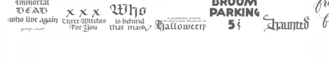 qfd halloween dingbat font Font UPPERCASE