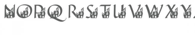 qfd haunted house monogram font Font UPPERCASE
