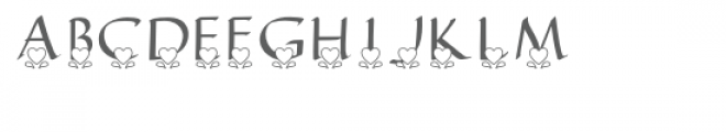 qfd hearting monogram font Font UPPERCASE