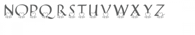 qfd hearting monogram font Font LOWERCASE