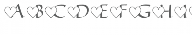 qfd hearts monogram font Font LOWERCASE