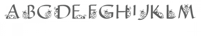 qfd ladybug monogram font Font UPPERCASE