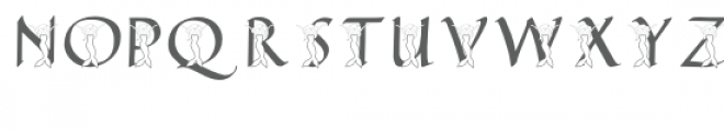 qfd mermaid monogram font Font LOWERCASE