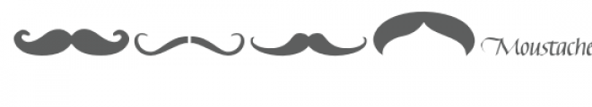 qfd moustache mania dingbat font Font UPPERCASE