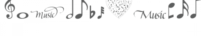 qfd music dingbat font Font UPPERCASE