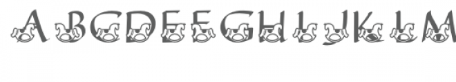 qfd rocking horse monogram font Font LOWERCASE