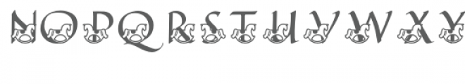 qfd rocking horse monogram font Font LOWERCASE