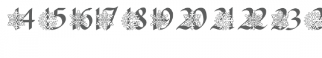 qfd snowflake advent font Font UPPERCASE
