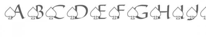 qfd spades monogram font Font UPPERCASE