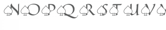qfd spades monogram font Font LOWERCASE