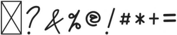 Qhueeny Signature ttf (400) Font OTHER CHARS