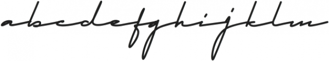 Qhueeny Signature ttf (400) Font LOWERCASE