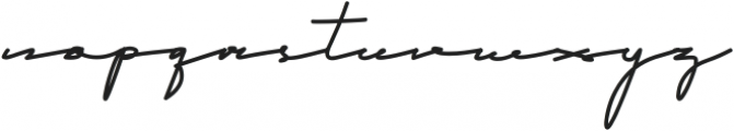 Qhueeny Signature ttf (400) Font LOWERCASE