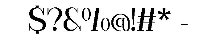 Qigan Regular Font OTHER CHARS