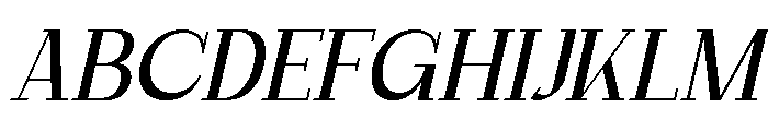 Qigan Slant Font UPPERCASE