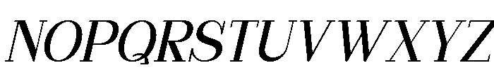 Qigan Slant Font UPPERCASE