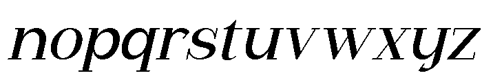 Qigan Slant Font LOWERCASE