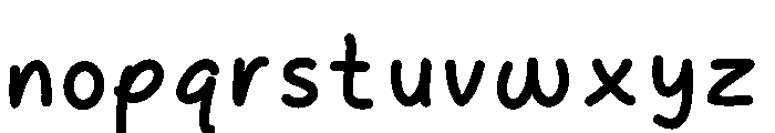 Qiqi Handwrite Font LOWERCASE