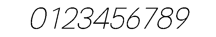 Qirvalen Thin Italic Font OTHER CHARS