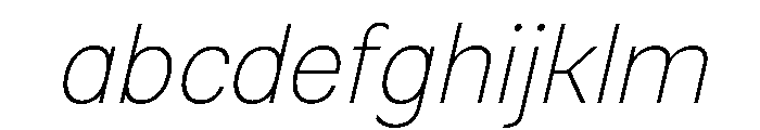 Qirvalen Thin Italic FONT