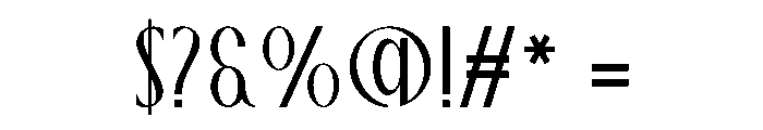 Qisschek Font OTHER CHARS