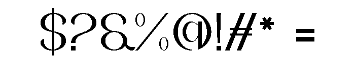 Qitelist Font OTHER CHARS